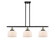 Ballston Urban Three Light Island Pendant in Black Antique Brass (405|9163IBABG71)