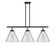 Ballston Urban Three Light Island Pendant in Black Antique Brass (405|9163IBABG42L)