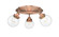 Ballston Urban Three Light Semi-Flush Mount in Antique Copper (405|9163CACG2026)