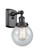 Ballston Urban One Light Wall Sconce in Matte Black (405|9161WBKG2046)