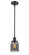 Ballston Urban One Light Mini Pendant in Matte Black (405|9161SBKG53)