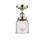 Ballston Urban One Light Semi-Flush Mount in Polished Nickel (405|9161CPNG52) Ballston Urban One Light Semi-Flush Mount in Polished Nickel (405|9161CPNG52)