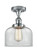Ballston Urban One Light Semi-Flush Mount in Polished Chrome (405|9161CPCG72)