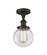 Ballston Urban One Light Semi-Flush Mount in Oil Rubbed Bronze (405|9161COBG2026) Ballston Urban One Light Semi-Flush Mount in Oil Rubbed Bronze (405|9161COBG2026)
