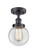 Ballston Urban One Light Semi-Flush Mount in Matte Black (405|9161CBKG2026)