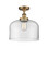 Ballston Urban One Light Semi-Flush Mount in Brushed Brass (405|9161CBBG72L)