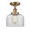 Ballston Urban One Light Semi-Flush Mount in Brushed Brass (405|9161CBBG72)