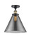 Ballston Urban LED Semi-Flush Mount in Black Antique Brass (405|9161CBABG43LLED)