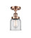 Ballston Urban LED Semi-Flush Mount in Antique Copper (405|9161CACG52LED)