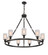Ballston LED Chandelier in Matte Black (405|840BKG801LED)