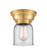 Franklin Restoration One Light Flush Mount in Satin Gold (405|6231FSGG52)