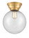 Franklin Restoration One Light Flush Mount in Satin Gold (405|6231FSGG20410)