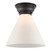 Franklin Restoration One Light Flush Mount in Matte Black (405|6231FBKG41L)