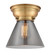 Franklin Restoration One Light Flush Mount in Brushed Brass (405|6231FBBG43)