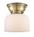 Franklin Restoration One Light Flush Mount in Antique Brass (405|6231FABG71)