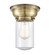 Franklin Restoration One Light Flush Mount in Antique Brass (405|6231FABG314)
