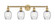 Edison Four Light Bath Vanity in Brushed Brass (405|6164WBBG292)