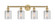 Edison Four Light Bath Vanity in Brushed Brass (405|6164WBBG112)
