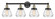 Edison Four Light Bath Vanity in Black Antique Brass (405|6164WBABG172)
