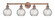 Edison Four Light Bath Vanity in Antique Copper (405|6164WACG12156)