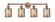 Edison Four Light Bath Vanity in Antique Copper (405|6164WACG116)