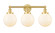 Edison Three Light Bath Vanity in Satin Gold (405|6163WSGG2018)
