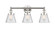 Edison Three Light Bath Vanity in Polished Nickel (405|6163WPNG64)