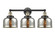 Edison Three Light Bath Vanity in Black Antique Brass (405|6163WBABG78)