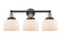 Edison Three Light Bath Vanity in Black Antique Brass (405|6163WBABG71)
