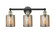 Edison Three Light Bath Vanity in Black Antique Brass (405|6163WBABG116) Edison Three Light Bath Vanity in Black Antique Brass (405|6163WBABG116)