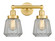 Edison Two Light Bath Vanity in Satin Gold (405|6162WSGG142)