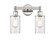 Edison Two Light Bath Vanity in Polished Nickel (405|6162WPNG802)