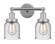 Edison Two Light Bath Vanity in Polished Chrome (405|6162WPCG54)