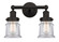 Edison Two Light Bath Vanity in Oil Rubbed Bronze (405|6162WOBG182S)