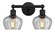 Edison Two Light Bath Vanity in Matte Black (405|6162WBKG92)