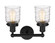 Edison Two Light Bath Vanity in Matte Black (405|6162WBKG513)