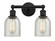 Edison Two Light Bath Vanity in Matte Black (405|6162WBKG259)