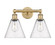 Edison Two Light Bath Vanity in Brushed Brass (405|6162WBBGBC84)
