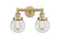 Edison Two Light Bath Vanity in Brushed Brass (405|6162WBBG2026) Edison Two Light Bath Vanity in Brushed Brass (405|6162WBBG2026)
