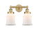 Edison Two Light Bath Vanity in Brushed Brass (405|6162WBBG181)