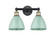 Edison Two Light Bath Vanity in Black Antique Brass (405|6162WBABMBD75SF)