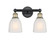 Edison Two Light Bath Vanity in Black Antique Brass (405|6162WBABG441)