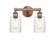 Edison Two Light Bath Vanity in Antique Copper (405|6162WACG342)