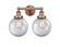 Edison Two Light Bath Vanity in Antique Copper (405|6162WACG2028)