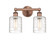 Edison Two Light Bath Vanity in Antique Copper (405|6162WACG1113)
