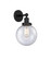 Edison One Light Wall Sconce in Matte Black (405|6161WBKG2048)