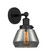 Edison One Light Wall Sconce in Matte Black (405|6161WBKG173)