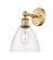 Edison One Light Wall Sconce in Brushed Brass (405|6161WBBGBD752)