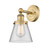 Edison One Light Wall Sconce in Brushed Brass (405|6161WBBG62)