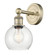 Edison One Light Wall Sconce in Antique Brass (405|6161WABG1246)